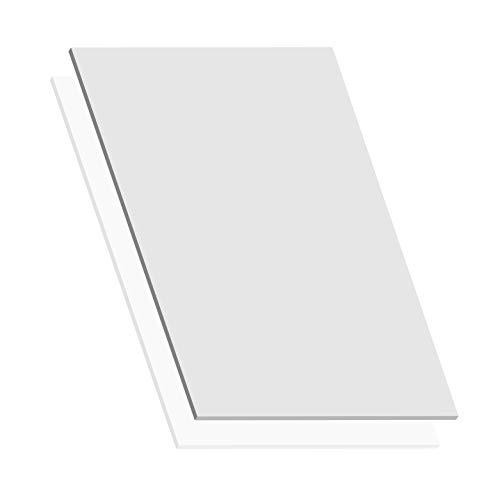 Expanded PVC Sheet – Lightweight Rigid Foam – 6mm (1/4 Inch) – 24 x 48 Inches – White – Ideal for Signage, Displays, and Digital/Screen Printing