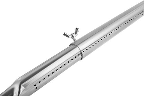 Replace parts 4pack Stainless Steel Tube Burners Extendable Length from 13” to 17.5", Universal Fit for Most Barbecue Gas Grills - Thumbnail 2