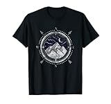 Kompass Urlauber Wandern Zelten Camping Reisenden Natur T-Shirt