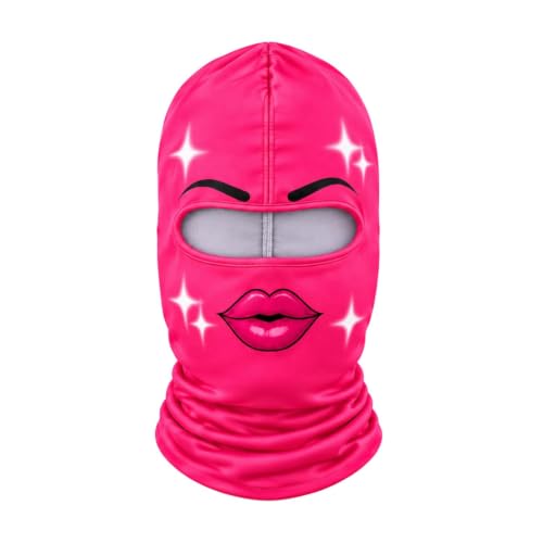 Funny Ski Mask, 3D Printed Balaclava with Realistic Novelty Design，Pink - image 4