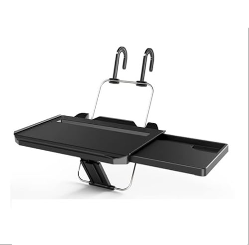 FANG-Vei Foldable Car with Drawers Steering Wheel Computer Rack Back Seat Headrest Tray for Eating Food Drink and Writing Laptop Work