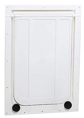 Magnador Pet Door, Large, White, Standard Magnet.
