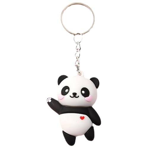 Porte-clés animal mignon panda - Pendentif 3D - Décoration de dessin animé pour récompense, anniversaire, usage quotidien, maternelle, salle de classe, trousse à...
