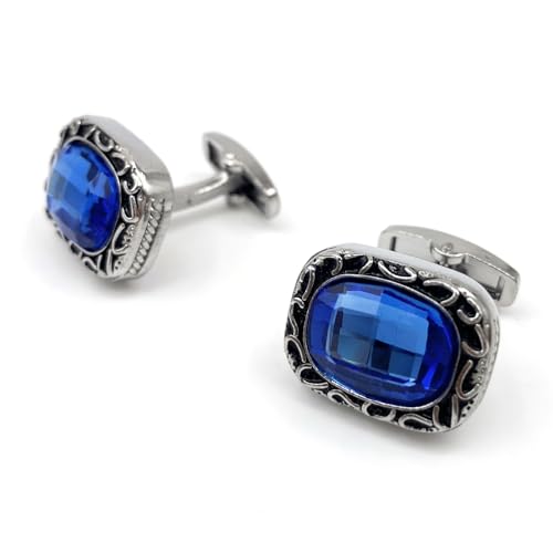 Image of S&W Wedding Cufflinks for Men Cuffs with Gift Box Business for Tuxedo Shirt