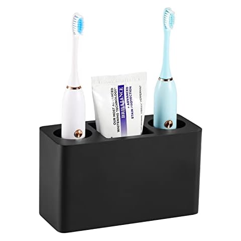 Luxspire Portacepillos de Dientes con 3 Compartimentos Cover