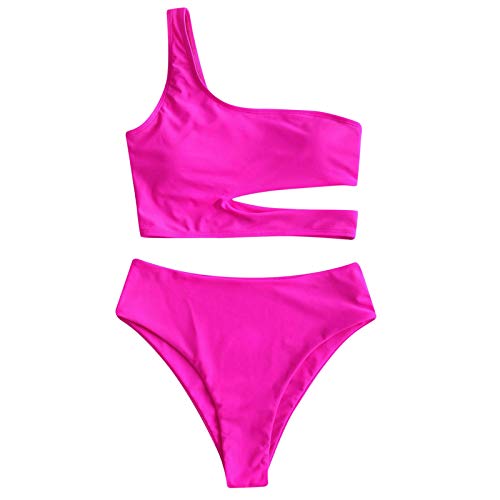 Traje de baño sexy para mujer, bikini de cintura alta, control de barriga, traje de baño de dos piezas, traje de baño Tankini, traje de baño de control de abdomen