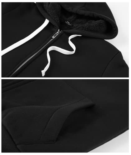Image of SWISSWELL Hoodies for Women Winter Fleece Sweatshirt - Full Zip Up Thick Sherpa Lined Hooded Jacket