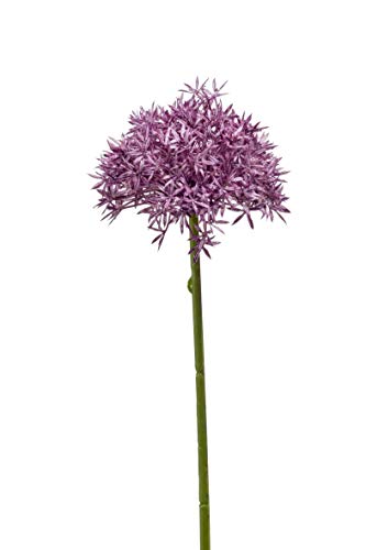 artplants.de Künstliche Blume Allium ARNAU, violett, 60cm - Kunstblume Zierlauch