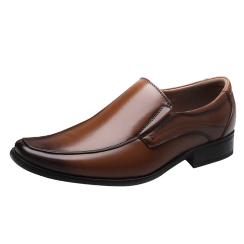 BORAMAX Men's Dress Shoes Slip-On Loafers Wedding Shoes Business PU Leather Shoes Comfortable Dress Shoe Male Suit Shoes