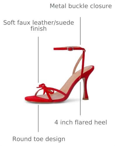Image of iiimmu Women's Bow Heels 4 IN Stiletto Heeled Sandals for Women
