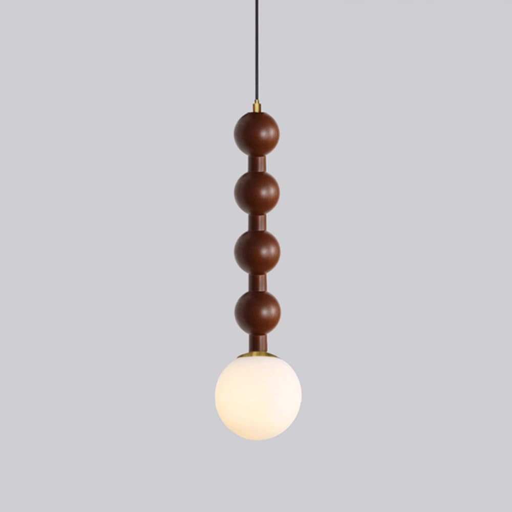 HYJAUSXB Ceiling Light Chandelier Nightstand Lighting Pendant with Glass Globe Shade Mid-Century Height Adjustable Hanging s Base