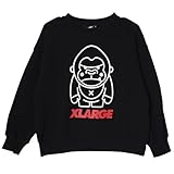 エクストララージ キッズ XLARGE KIDS 子ども服 スウェット ファニーゴリラアウトライントレーナー クロ ブラック(80cm クロ)
