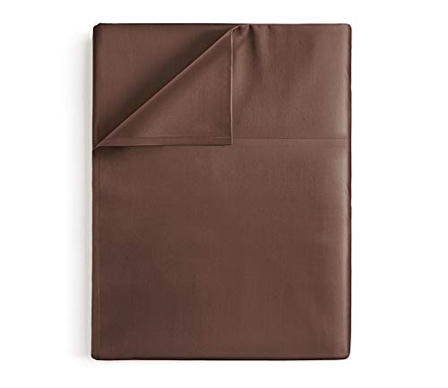 King Size Flat Sheet - Single Flat Sheet King - King Flat Sheet Only - Flat Sheet Deep Pocket - Flat Sheet for King Mattress - Softer Than Egyptian Cotton - King - 1 Flat Sheet Only King