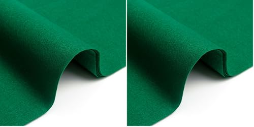 Feutrine pour vêtements et patchwork, lot de 2 rouleaux vert de 190x100 cm pour décoration maison