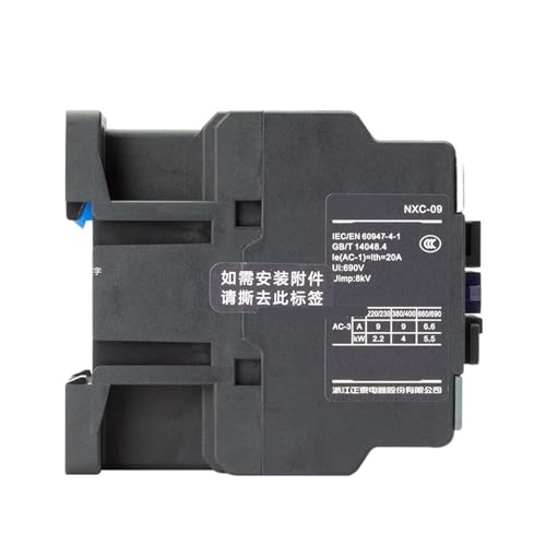 Contacteur de puissance AC NXC-06 triphasé rail DIN 380V - 3