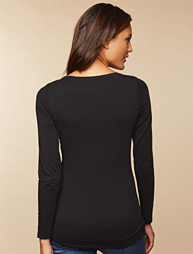 Motherhood Maternity Womens Bumpstart 2 Pack Long Sleeve Tee T Shirt, Black And White, Medium Us #TOP1
