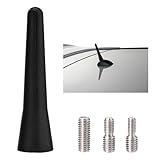 SZSAUTO 2.5 Inch Mini Antenna Car Roof Antenna Replacement Mast Universal Vehicle FM AM Stereo Radio Short Rubber Antenna