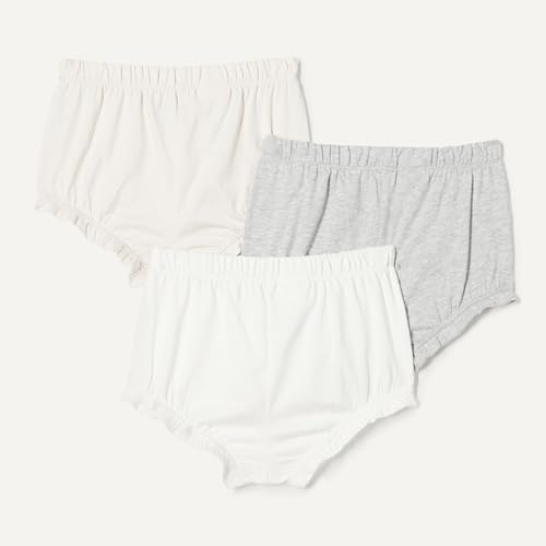 Amazon Essentials Baby Mädchen Baumwolle Bloomer Shorts 3er Pack Neutral 6-9 Monate
