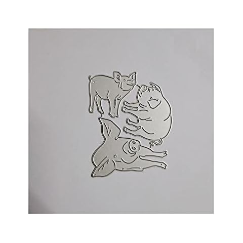 Uteruik Metal Cutting Dies Pig Embossing Stencils Template Mould for Card Making Scrapbooking DIY Album Paper Cover
