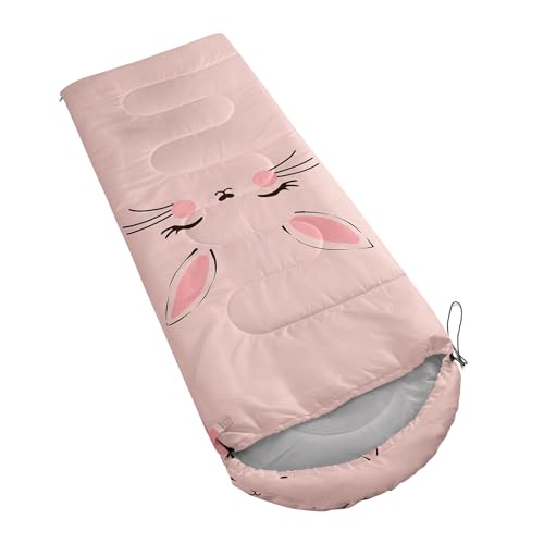 Image of QOOMO Ball Flower Camping Sleeping Bags,3 Season Warm & Cool Weather,Lightweight,Waterproof Sleeping Bags for Adults & Kids,Traveling,and Outdoors,Camping Gear Equipment