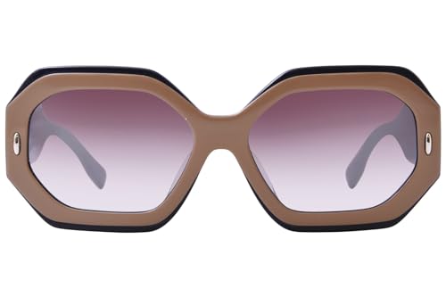Tory Burch TY7192U 19396I Sunglasses Women's Navy/Beige/Clear Gradient Grey 55mm2