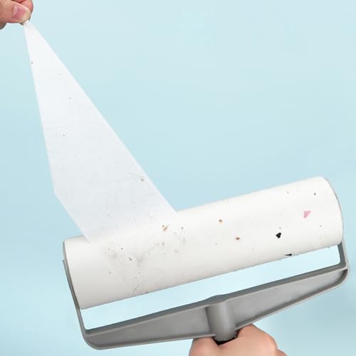 Image of 9 inch Lint Roller Refills Only for Spotty Supersize Extra Sticky Adhesive Lint Roller Refill Pet Cat & Dog Hair Remover for Clothes and Furniture, Pack of 5 Refills, 300 Sheets Total