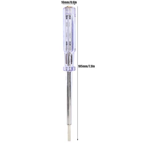 Image of Flathead Screwdriver Electric Pen Circuit Tester Pen, ANG93 AC100250V, Electric Voltage Screwdriver Bit Test Pencil, Compact Electrician Tool, Test Pencil