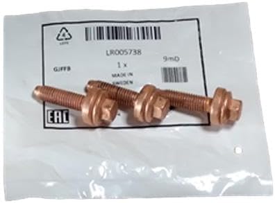 Juego de 3 pernos de colector de escape originales compatibles con Land Rover LR2 LR005738