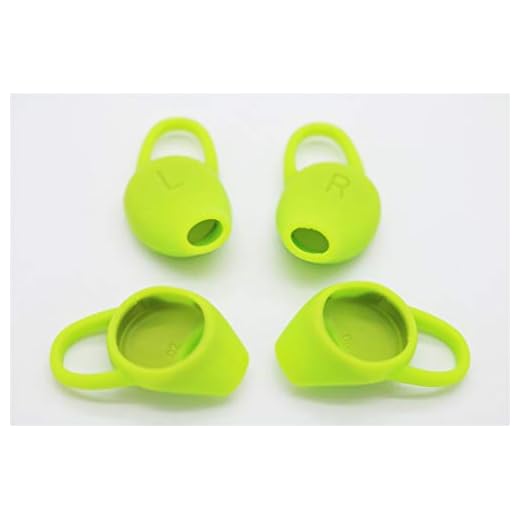 AvimaBasics 4pcs Best Premium Quality Spare Replacement Compatible with Plantronics Backbeat Fit Wireless Earphones, Silicone Earbuds Eartips Ear Gels - Prefect Fit (Green)