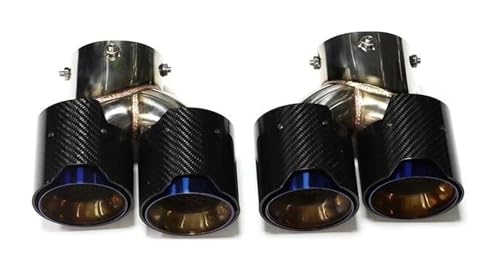 Silenciadores tubo escape G42 M240i de fibra de carbono con sistema de boquilla de cuatro salidas