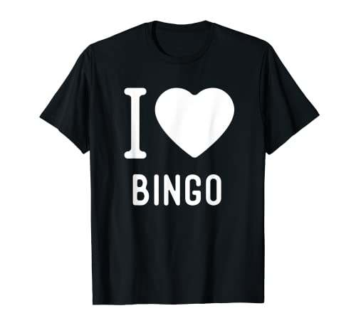 Photo de T-shirt de bingo amusant - Cadeau pour joueurs - I Heart to Play - Bingo. T-Shirt