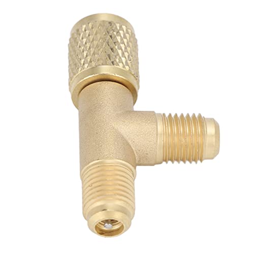 Adaptador Tee para bomba de vacío HVAC 1/4'' con conector giratorio miniatura 3