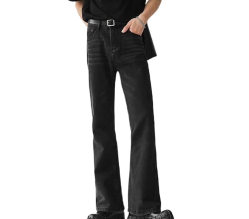 Men Baggy Jeans Casual Loose Fit Denim Pants Korean Style Vintage Fashion Washed Straight Trousers - Main Image