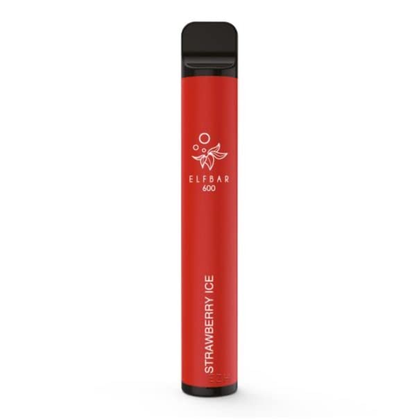 Elf Bar 600 Nikotinfreie Einweg E-Zigarette Elfbar disposable e Shisha 550mAh, 600 Züge (Strawberry Ice, 2) – Bild 3