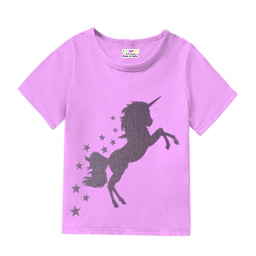 Image of Kuchipoo Girls Half Sleeves Regular Fit Cotton T-Shirt