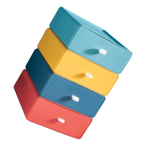 Opiniones y reviews de Cajonera de Plastico Pequeña comprados en linea. 42 COMPUKAS 4 piezas Cajonera Organizadora de Escritorio Apilable Cajas de Almacenamiento con Diseño de Cajones Resistente y Multifuncional para Oficina y Hogar Colores Surtidos