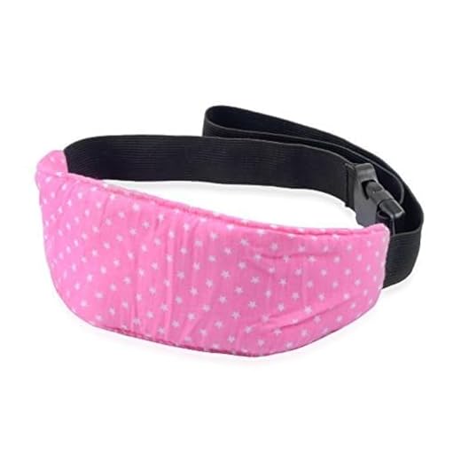 Luckyiren Head Support for Stroller Car Seat - Head Band Strap Headrest for Sleeping Traveling for Toddler Kids Children Child Baby Infant- Pink