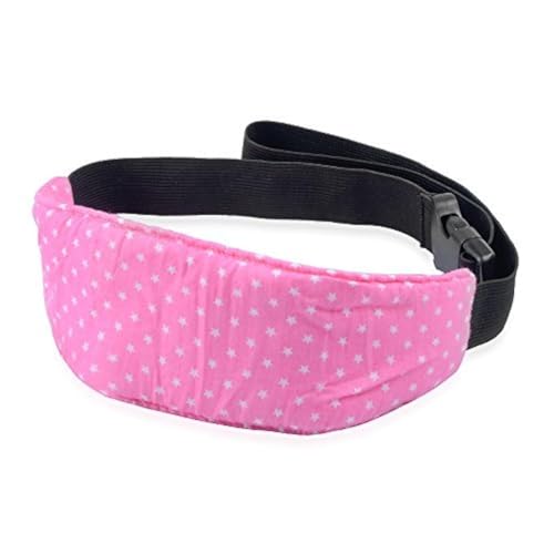 Image of Luckyiren Head Support for Stroller Car Seat - Head Band Strap Headrest for Sleeping Traveling for Toddler Kids Children Child Baby Infant- Pink