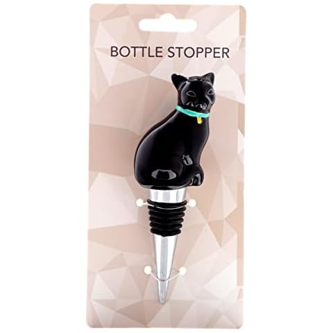 Puckator Black Cat Wine Stopper Cover