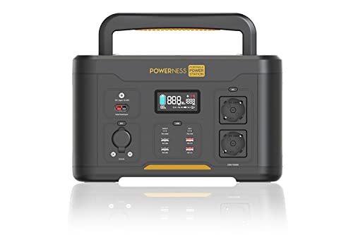 Powerness Centrale électrique portable Hiker U1000,capacité 1166Wh,sortie CA 2000W max,USB-C