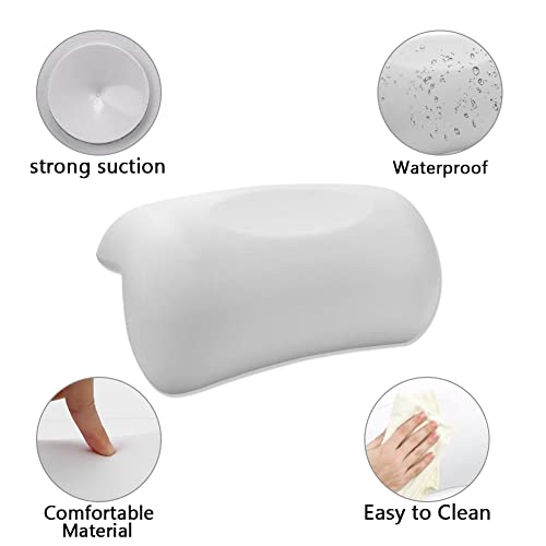Oreiller de bain antidérapant avec ventouses pour spa et jacuzzi