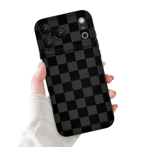 Newseego for iPhone 17 Pro Max Case, Cute Luxury Black Lattice Checker Pattern Design Case for Girls Women Men Soft TPU Bumper Anti-Scratch Shockproof Camera Protective Cover for iPhone 17 Pro Max by Newseego - Used condition - US$6.52