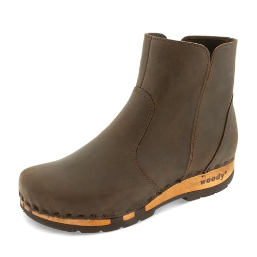 Bottines marron café Olga Woody Femme taille 38 chaussures confortables et élégantes