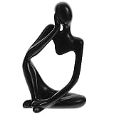 TOYANDONA Adornos De Figuras Abstractas Hombre Pensante Escultura Estatua del Pensador De Escritorio Escultura De Pensador Abstracto Escultura De Mesa Abstracta Oficina Grecia Resina Yoga