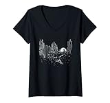 Photo Gallery donna arizona desert cactus retro tramonto maglietta con collo a v Photo Gallery donna arizona desert cactus retro tramonto maglietta con collo a v