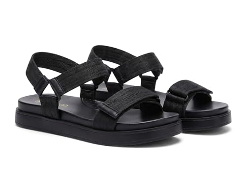 Image of Coutgo Women's Arch Support Adjustable Strap Flat Sandals | Casual Sandals