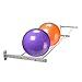 LLAA Pelota de Gimnasia Ejercicio Acero Montaje En Pared Estante De Pelota De Yoga para Ejercicio, Gimnasio En Casa Soporte para Silla De Bola De Estabilidad Ajustable Grande, Fácil De Instalar