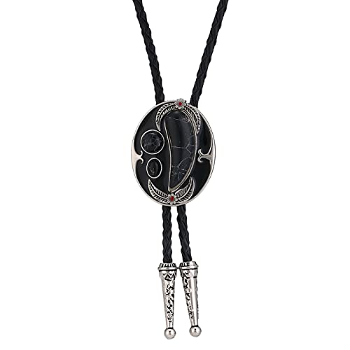 Cravate Western Bolo pour Homme avec Cordon Cuir pour Look Cowboy Chic