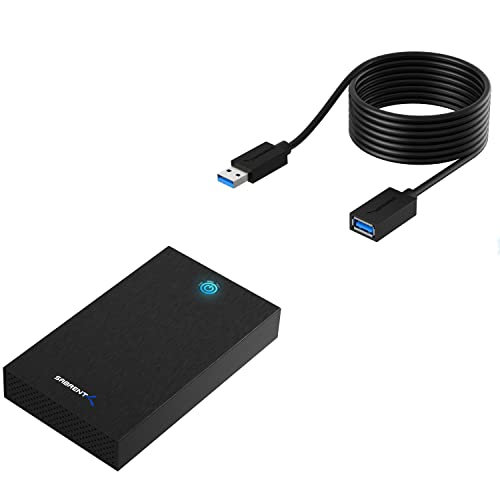 Caja externa USB 3.0 sin herramientas con cable extensión 10 pies miniatura 1