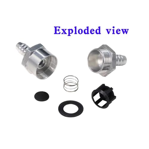 Clapet anti-retour 8mm en aluminium de haute précision mécanique